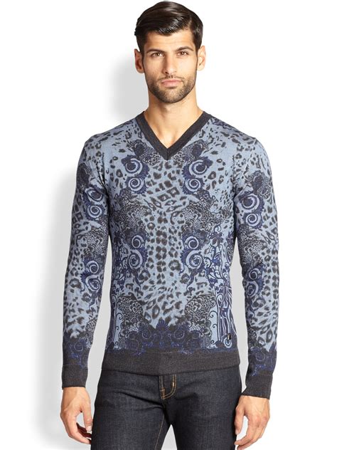 versace blue sweater|versace sweater cheap.